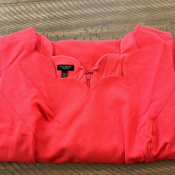 Talbots Woman Petite Stretch ScallopNeck dress 20P - Picture 14 of 17